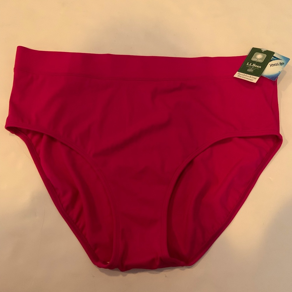 L.L. Bean Pink Swim Bottoms Women’s Size 18 Regular